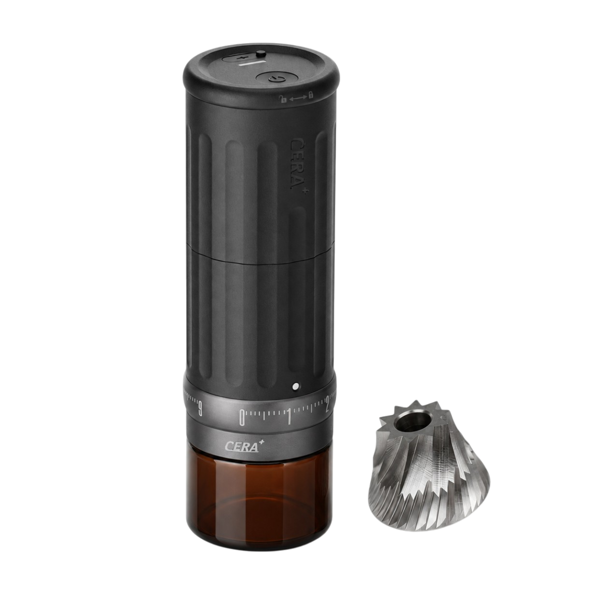 Cera+ Ceramite elektrische koffiemolen met externe maalring
