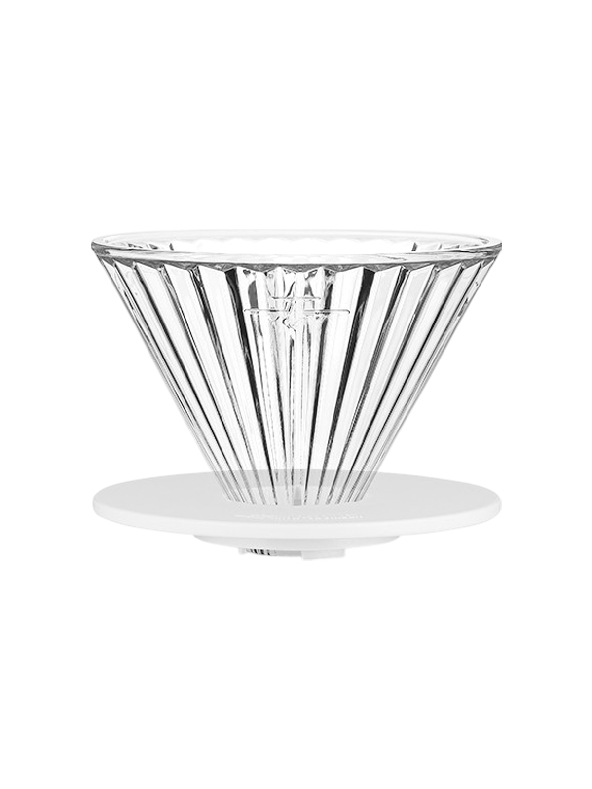 Transparante MHW-3BOMBER Elf dripper met witte voet